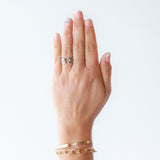Paris From The Sky 8mm Mood Ring with Diamonds