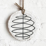 Large Round Ornament, Spiral