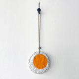 Large Round Ornament, Crescent Marigold