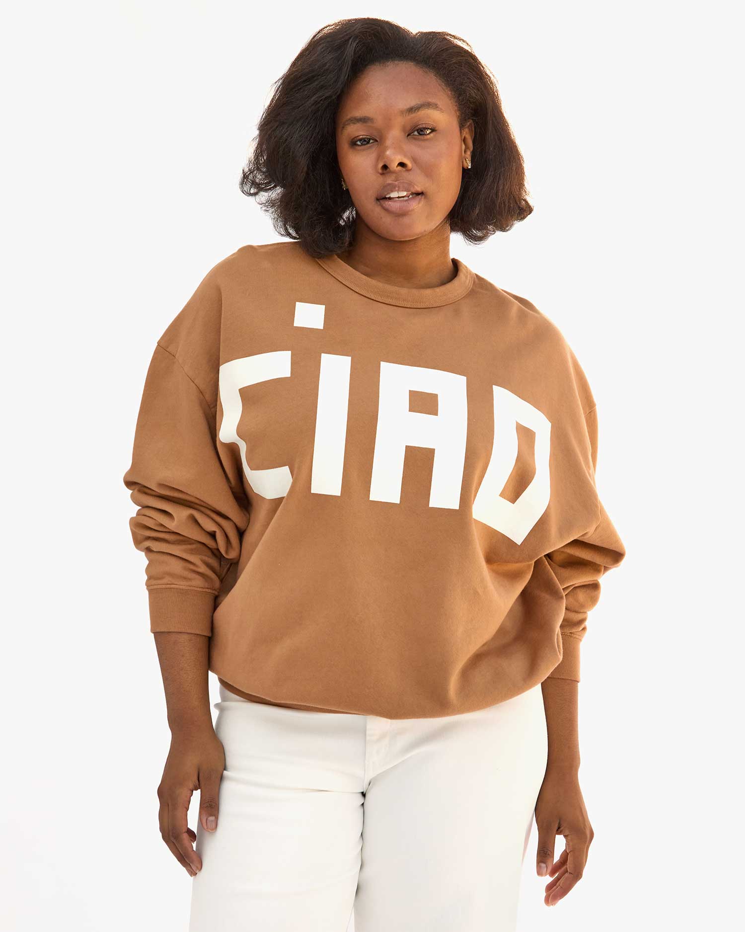 Oversized Sweatshirt, Nutmeg Ciao