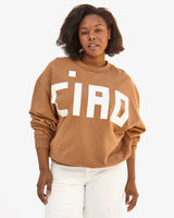 Oversized Sweatshirt, Nutmeg Ciao