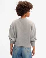 Oversized Sweatshirt, Grey Melange Grand Block Ciao