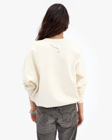 Oversized Le Vibe Sweatshirt, Cobalt on Cream