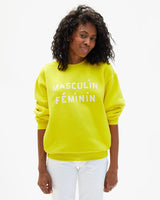Oversized Sweatshirt, Citron Masculin Feminin