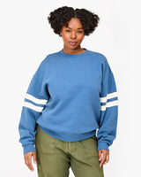 Oversized Varsity Sweatshirt, Desert Blue