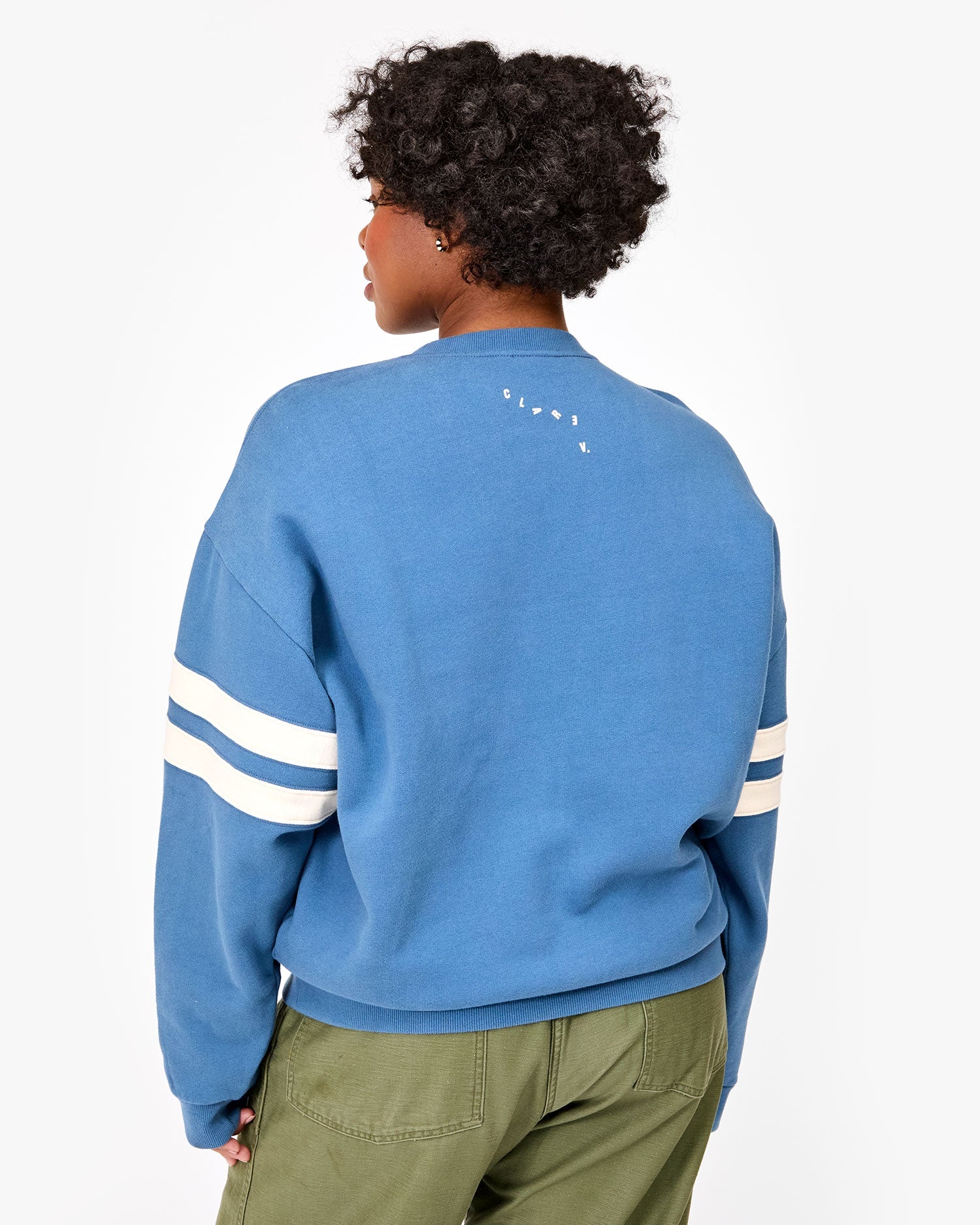 Oversized Varsity Sweatshirt, Desert Blue