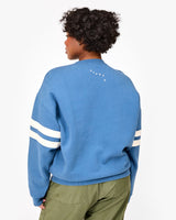 Oversized Varsity Sweatshirt, Desert Blue