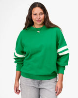Oversized Varsity Sweatshirt, Green