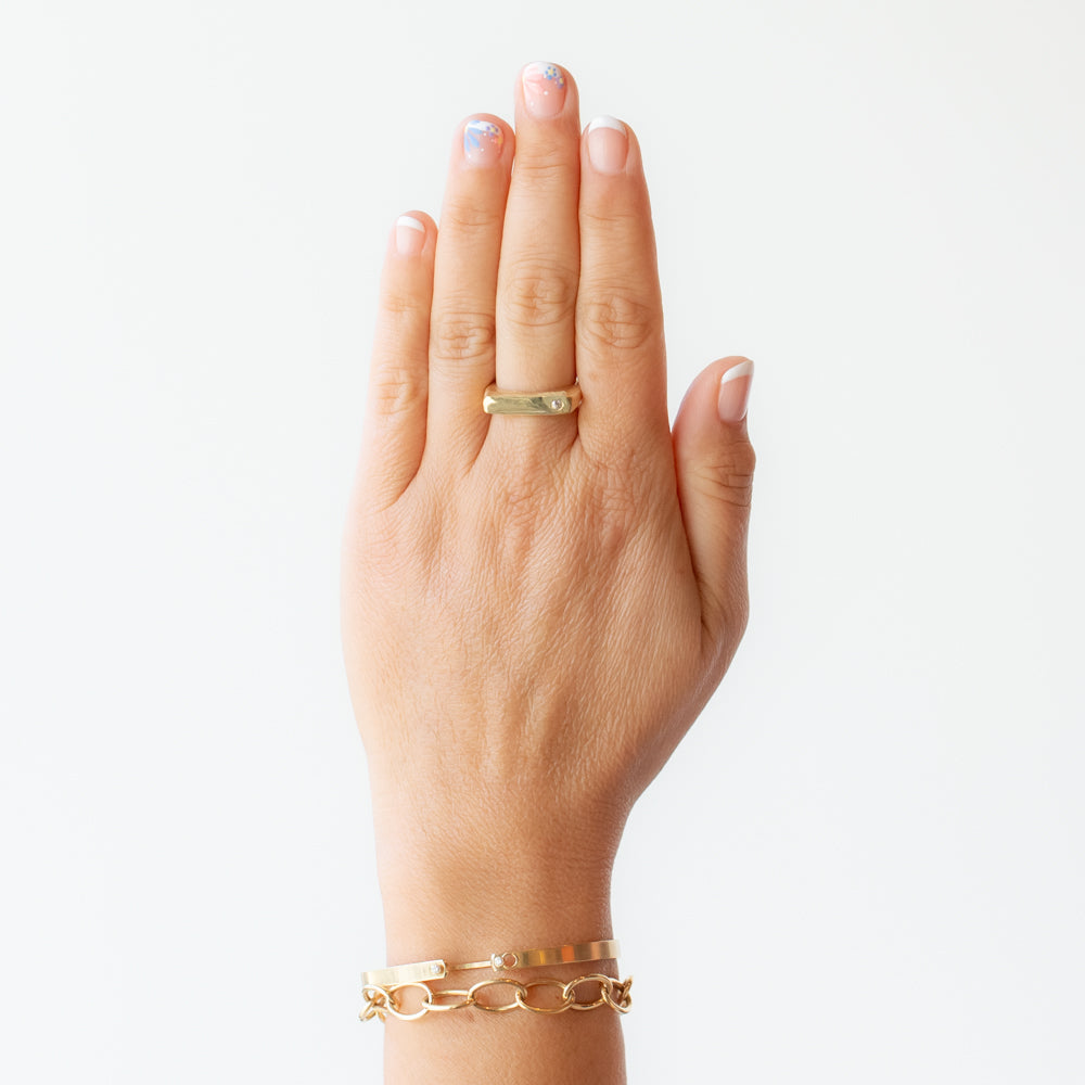 Slender Signet Ring