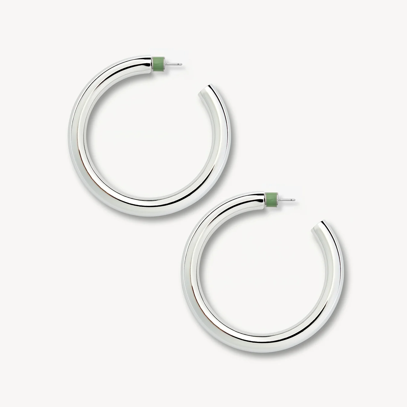 2" Perfect Hoops, Silver