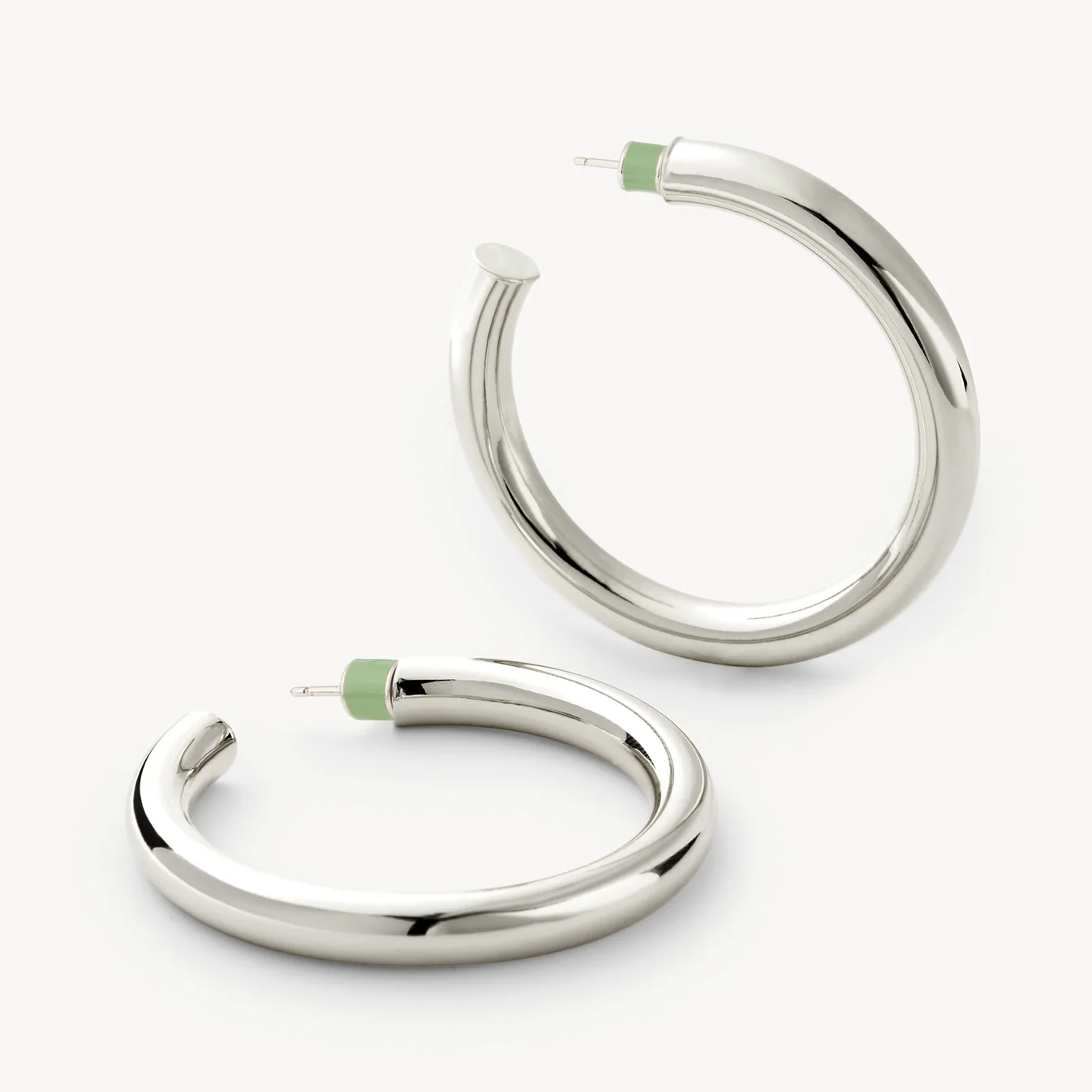 2" Perfect Hoops, Silver