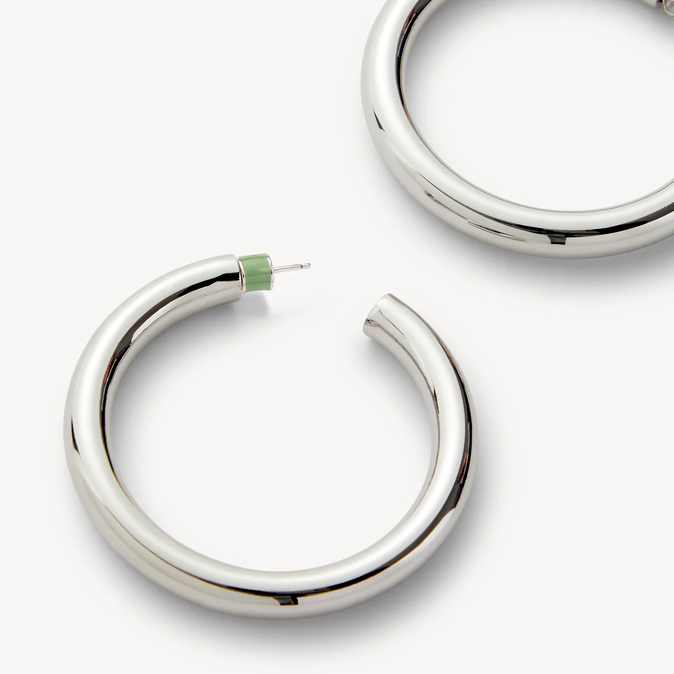 2" Perfect Hoops, Silver