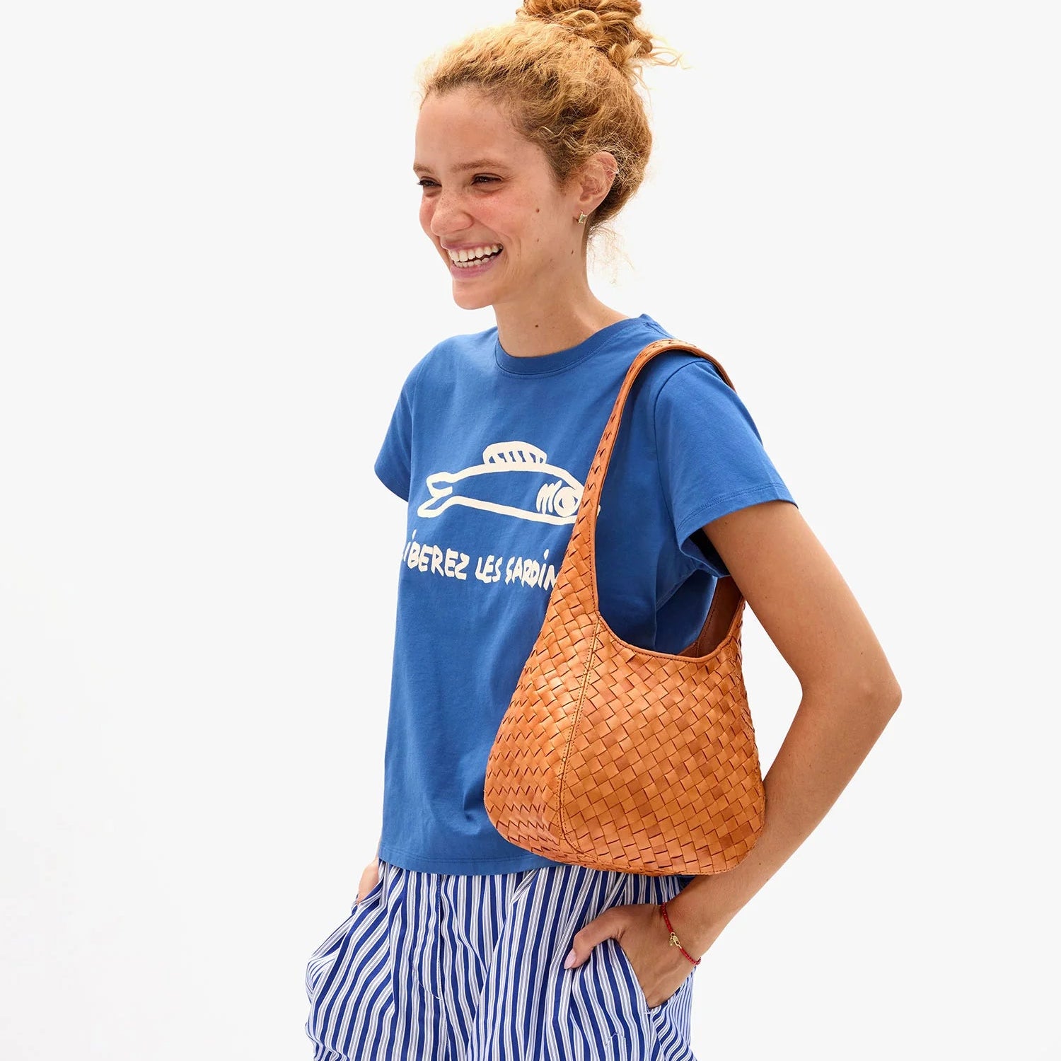 Petit Bando, Natural Woven Diagonal