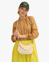 Petit Moyen Messenger, Woven Cream Checker