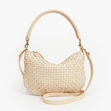 Petit Moyen Messenger, Woven Cream Checker