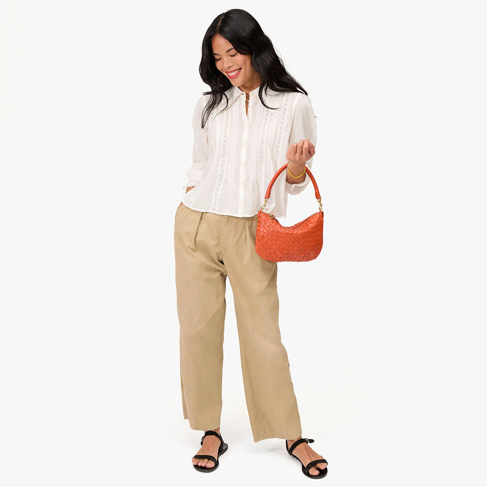Petit Moyen Messenger, Saltillo Medium Woven Diagonal