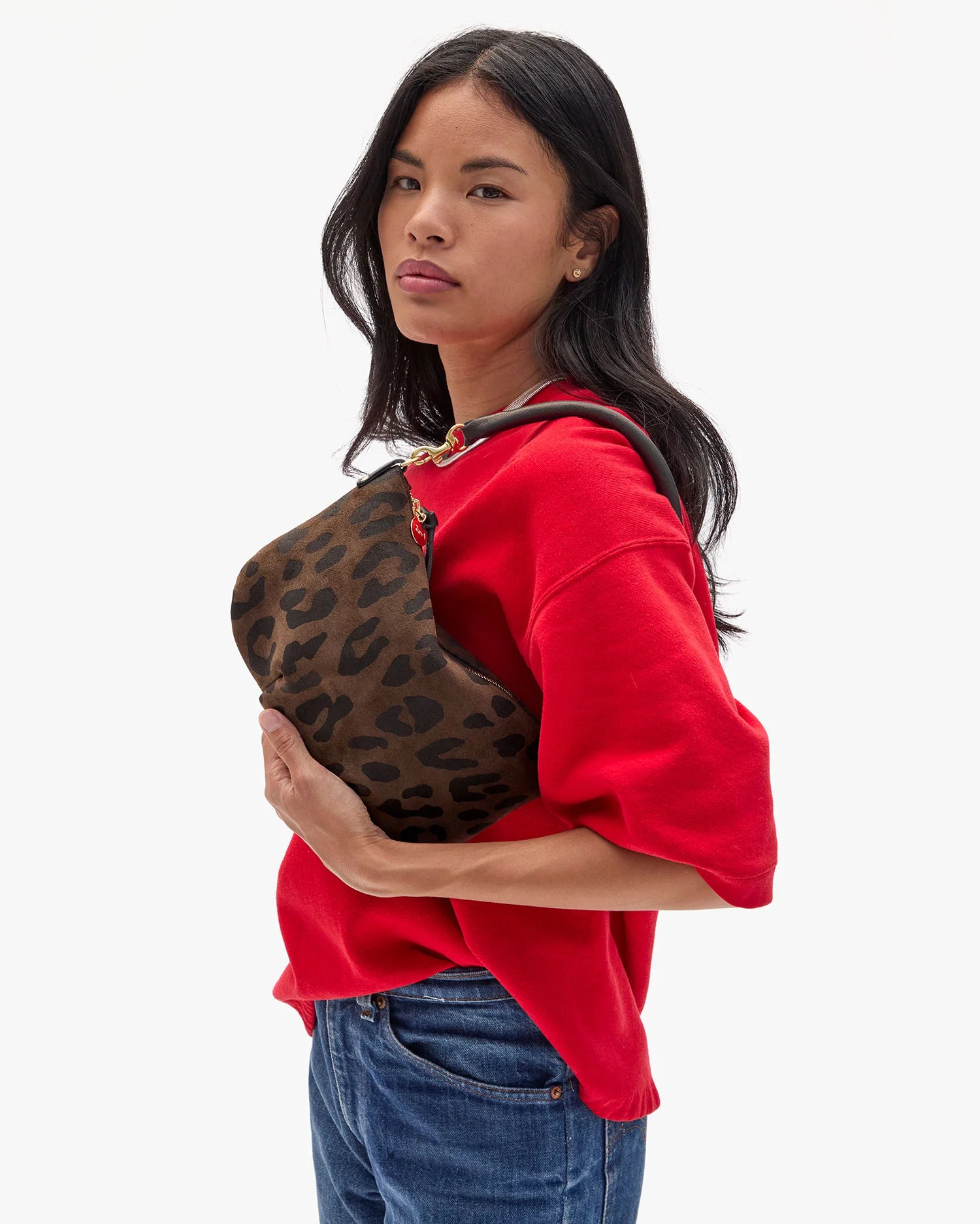 Petit Moyen Messenger, Cocoa Pablo Cat Suede