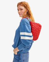 Petit Moyen Messenger, Puffy Woven Rosa