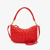 Petit Moyen Messenger, Puffy Woven Rosa
