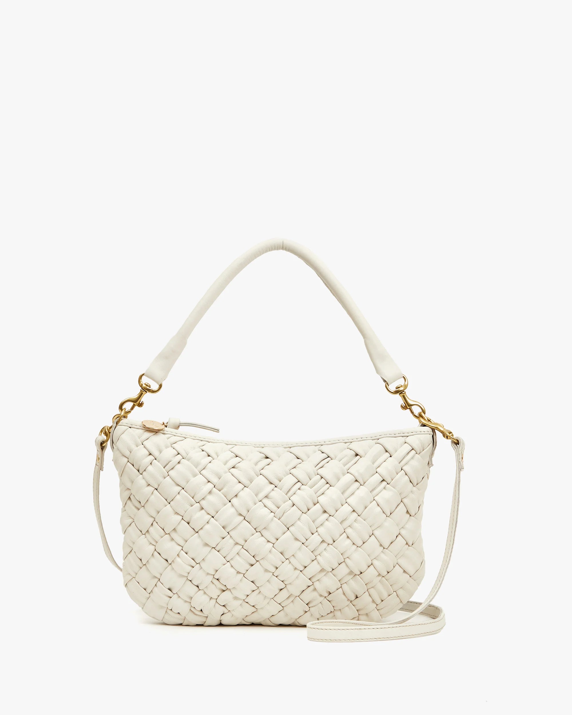 Petit Moyen Messenger, Puffy Cream Woven