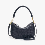 Petit Moyen Messenger, Twilight Navy Medium Woven Diagonal