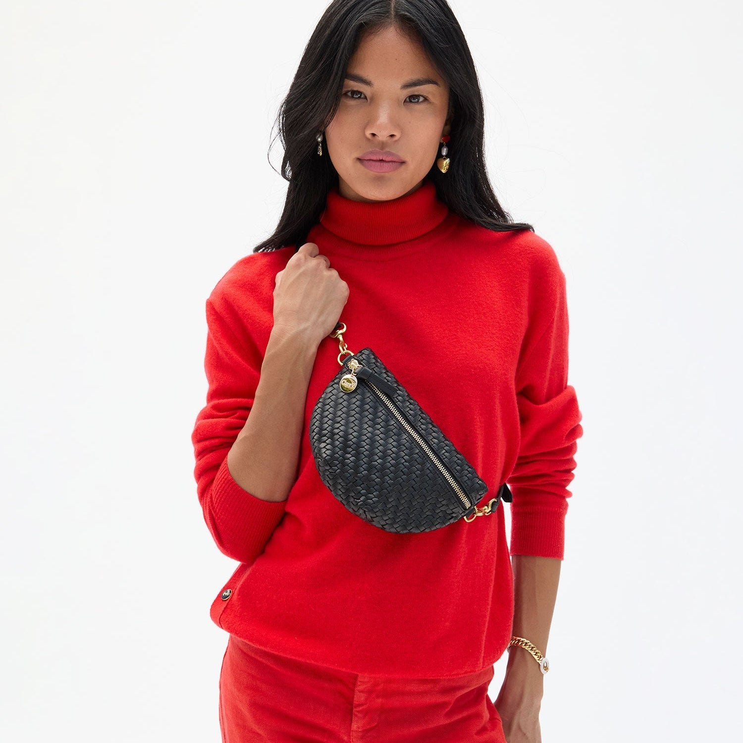 Petite Fanny, Woven Black Zig Zag