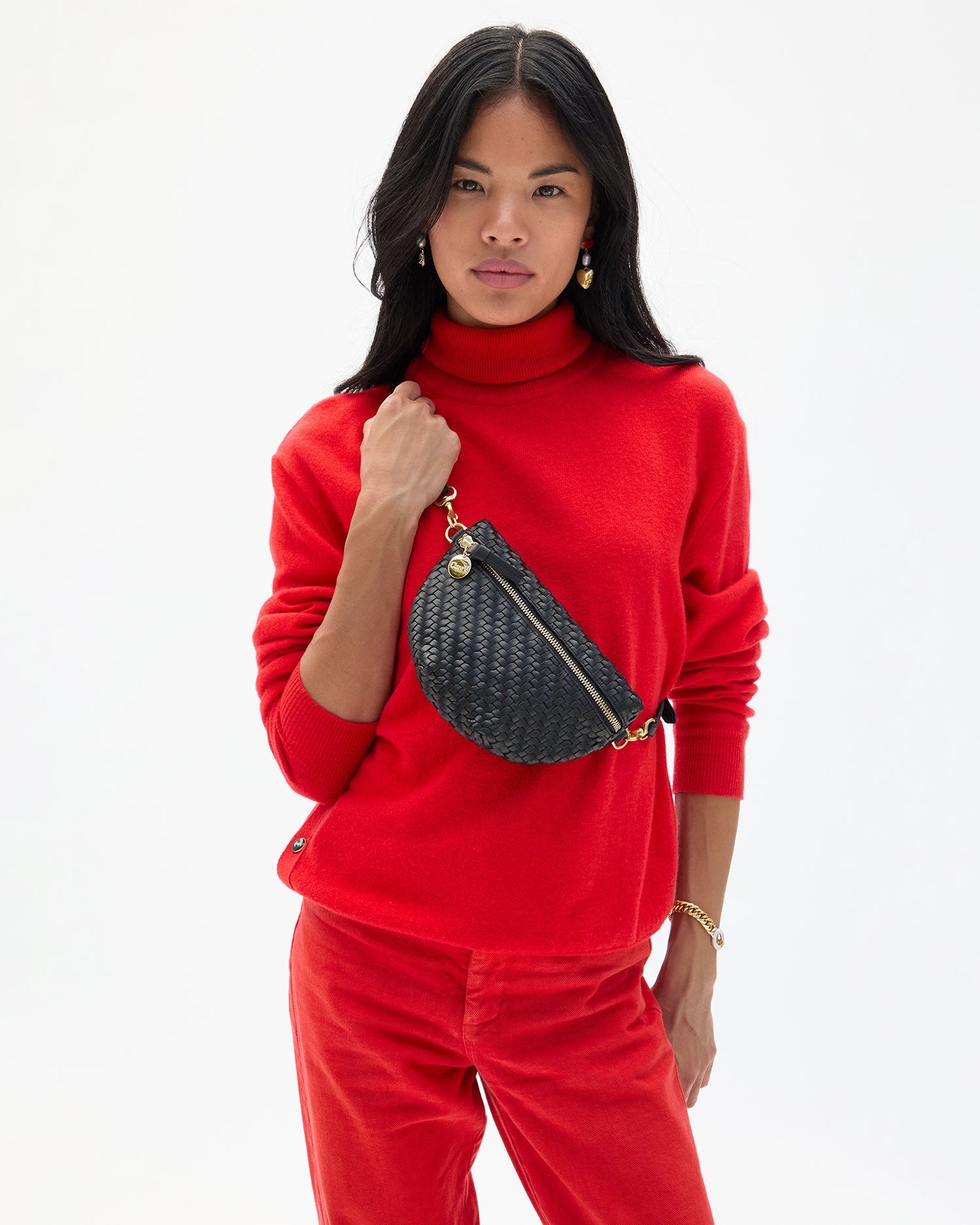 Petite Fanny, Woven Black Zig Zag