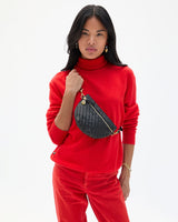 Petite Fanny, Woven Black Zig Zag