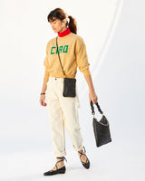 Poche, Black Woven Checker