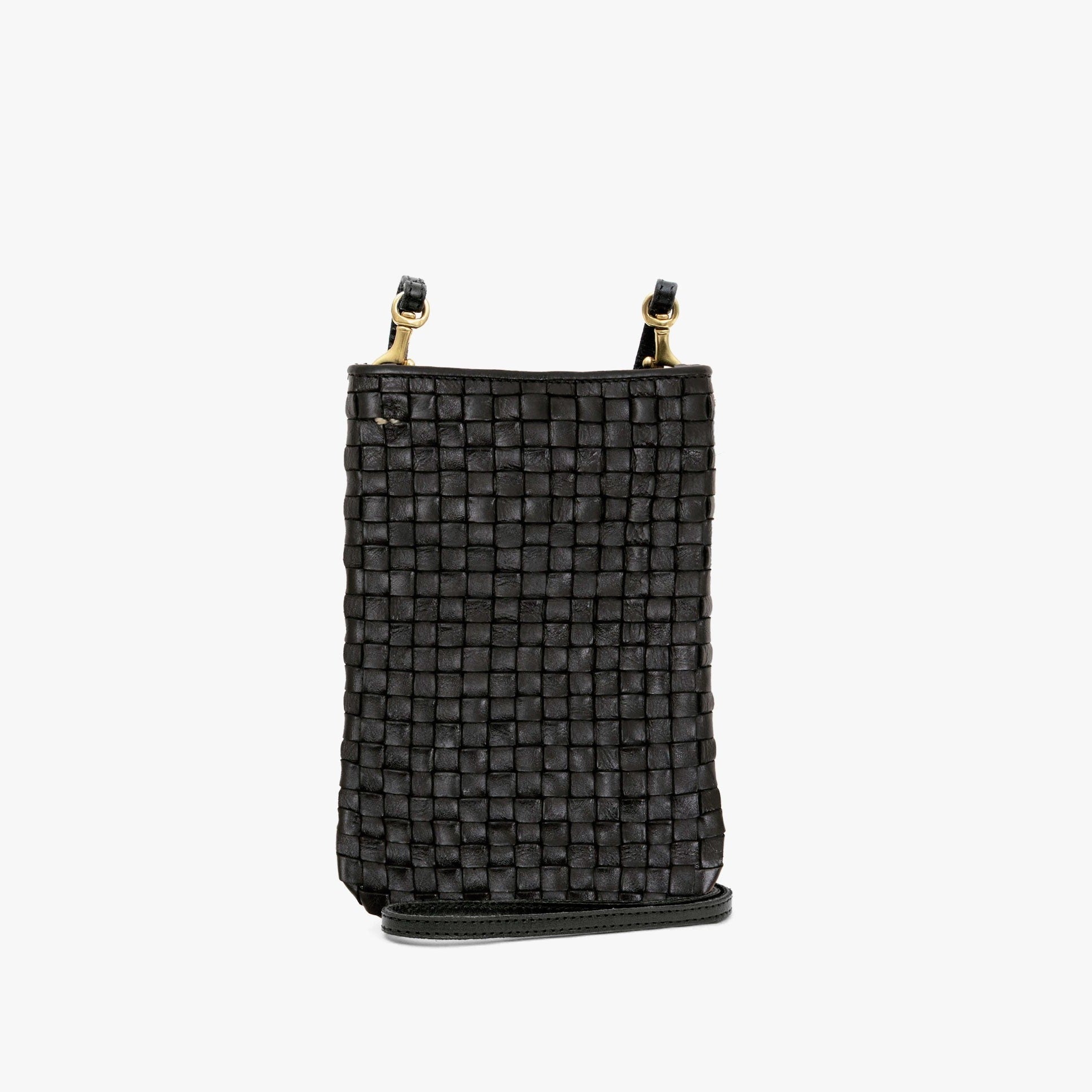 Poche, Black Woven Checker