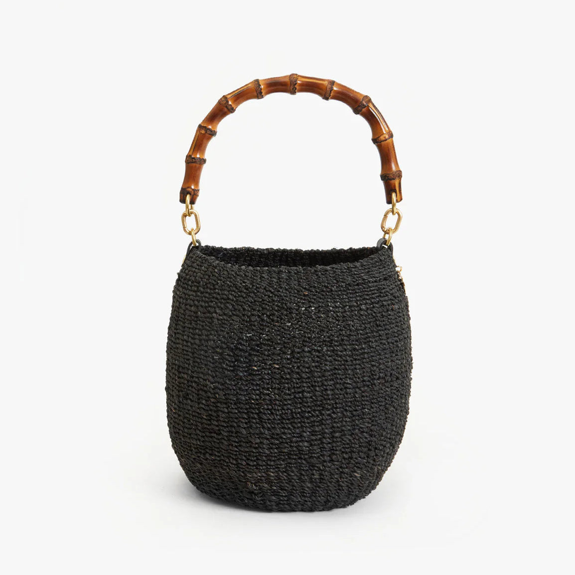 Petite Pot de Miel, Black with Bamboo Handle