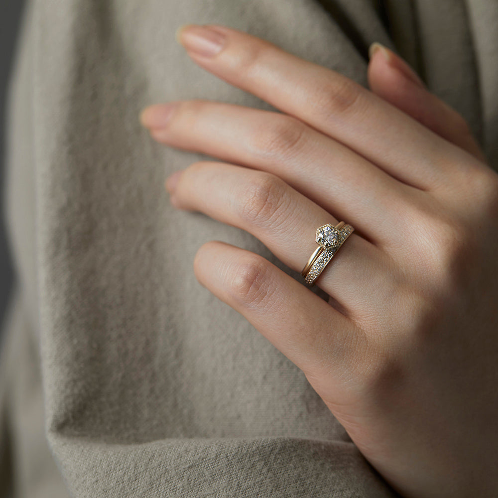 White Diamond Double Eternity Band