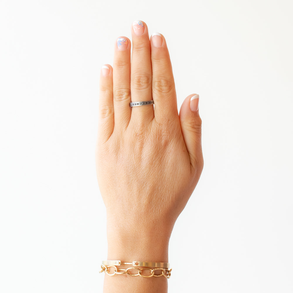 Adam Black Diamond Eternity Band