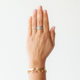 Gypsy Rounded Diamond Ring, 6mm