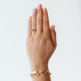 Diamond and Sapphire Tapering Cluster Ring
