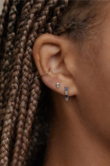 Wwake | Pillar Huggie Hoop Earrings