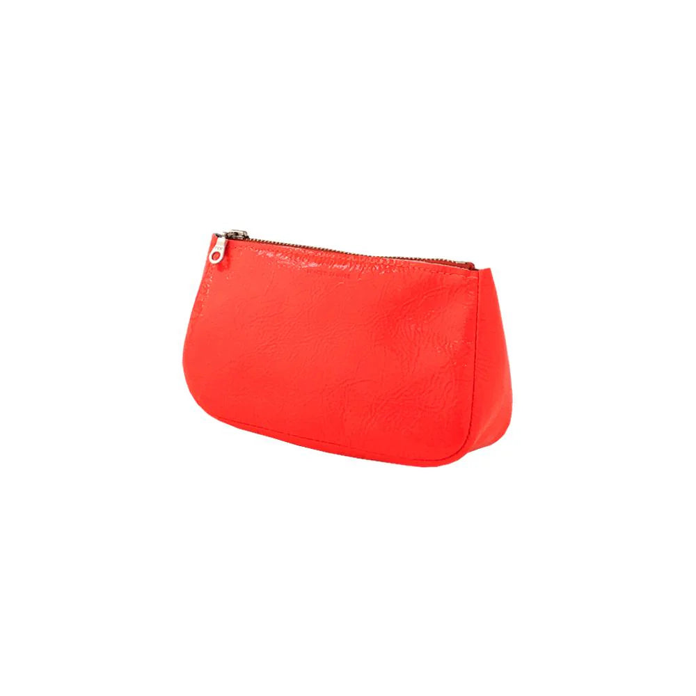 Tracey Tanner | Small Fatty Pouch, Fluoro Red Patent