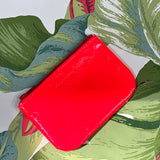 Tracey Tanner | X Small Zip Pouch, Fluoro Red Patent