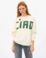 Oversized Sweatshirt, Cream Ciao