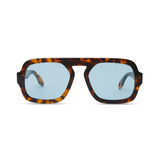 Jane Sunglasses, Brown Tortoise with Blue Lens