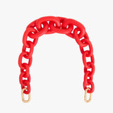 Gradual Link Shortie Strap, Bright Poppy Matte Resin