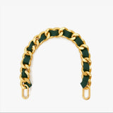 Shortie Strap, Evergreen Grosgrain Chain
