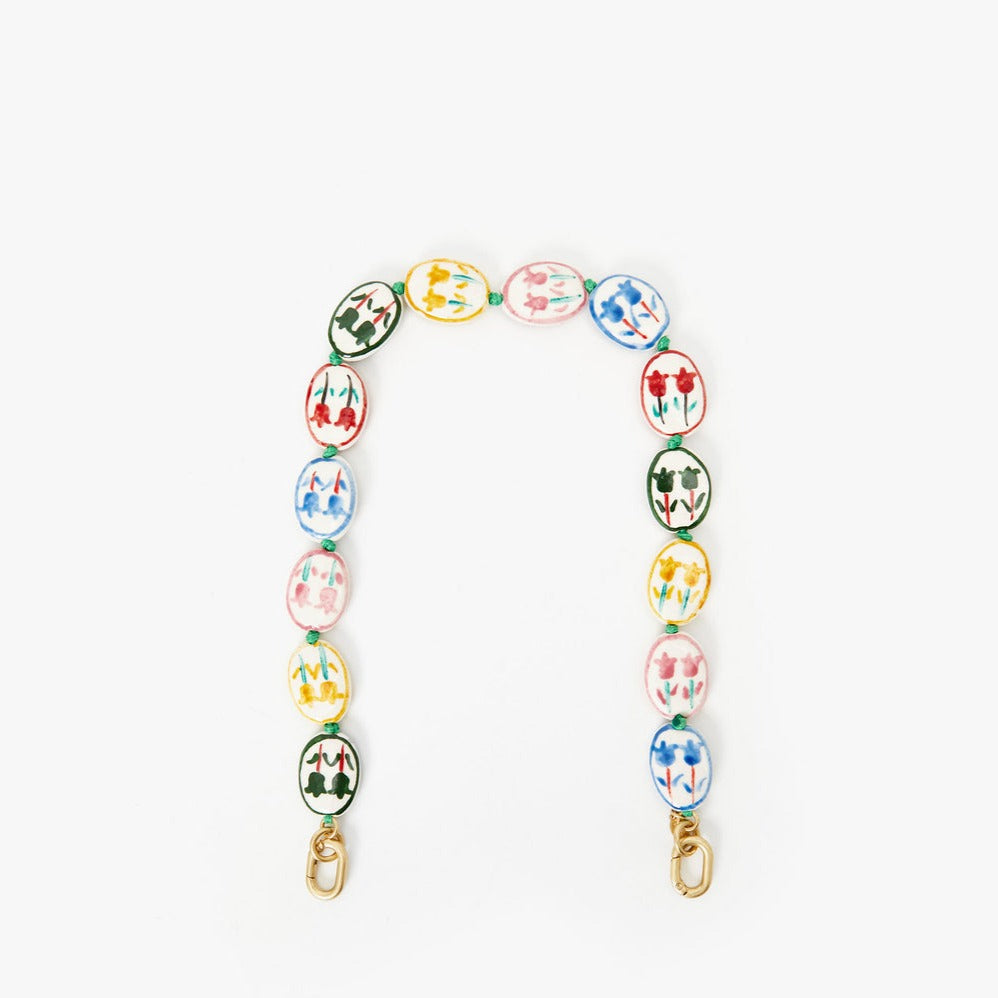 Porcelain Flower Shortie Strap