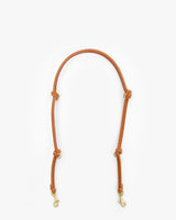 Shoulder Strap, Cuoio Knotted Leather with O Rings