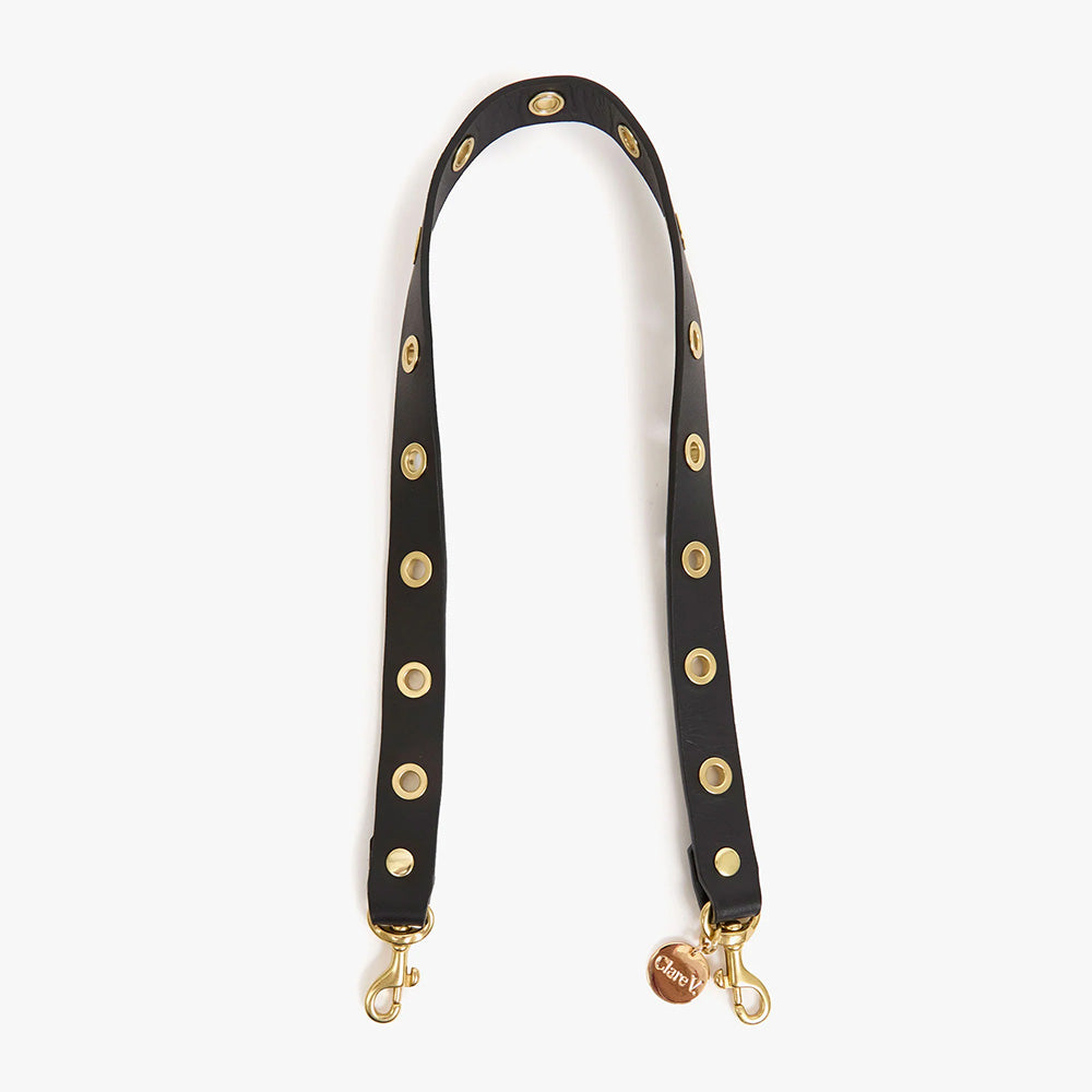 Shoulder Strap, Black with Grommets