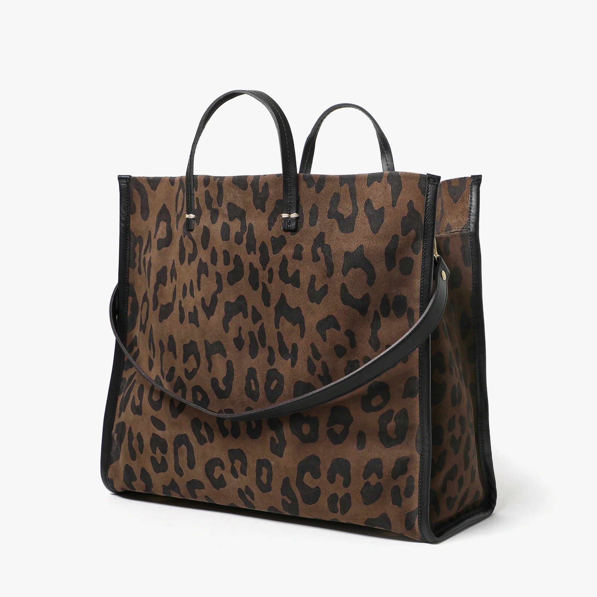 Simple Tote, Cocoa Pablo Cat Suede