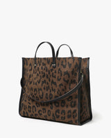Simple Tote, Cocoa Pablo Cat Suede