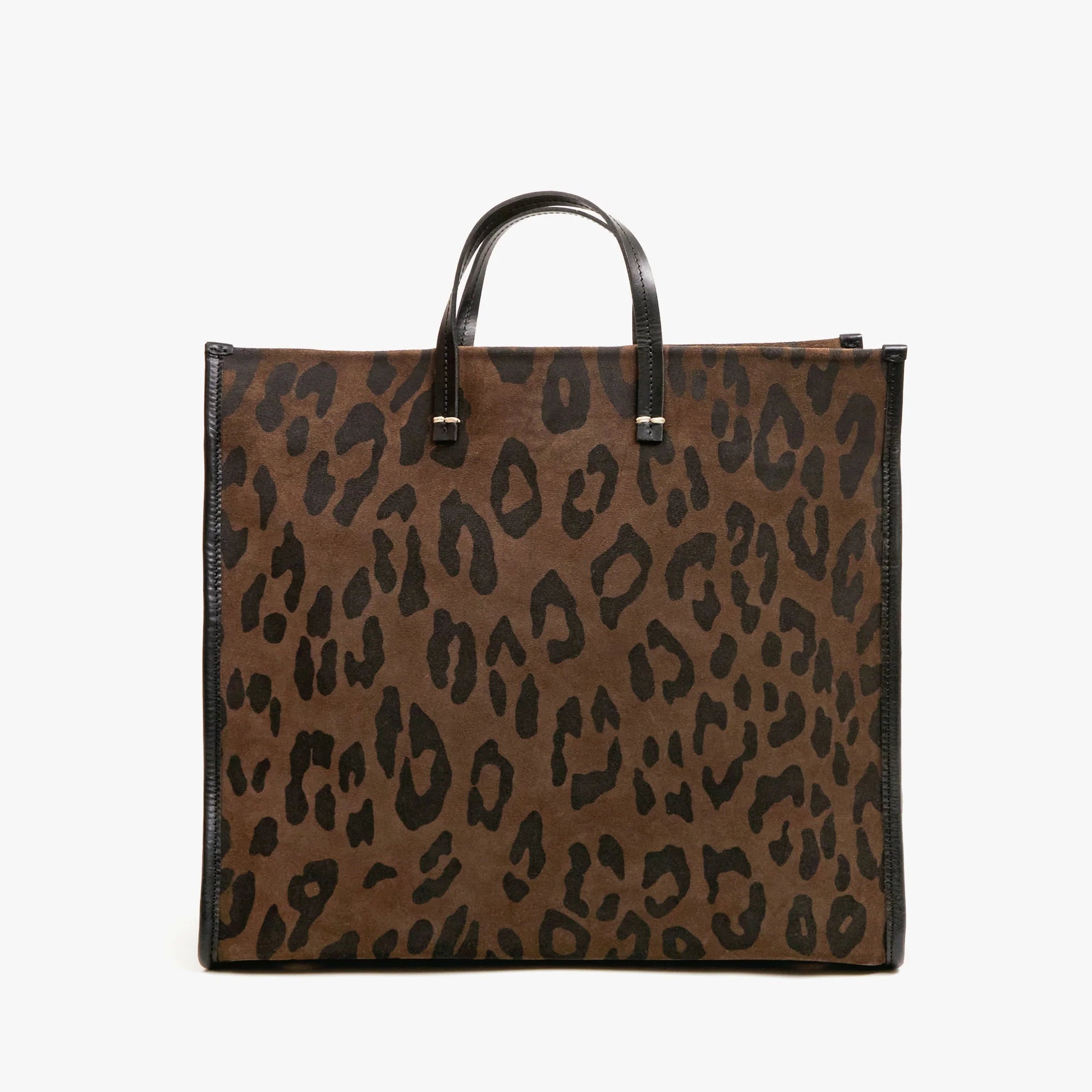 Simple Tote, Cocoa Pablo Cat Suede