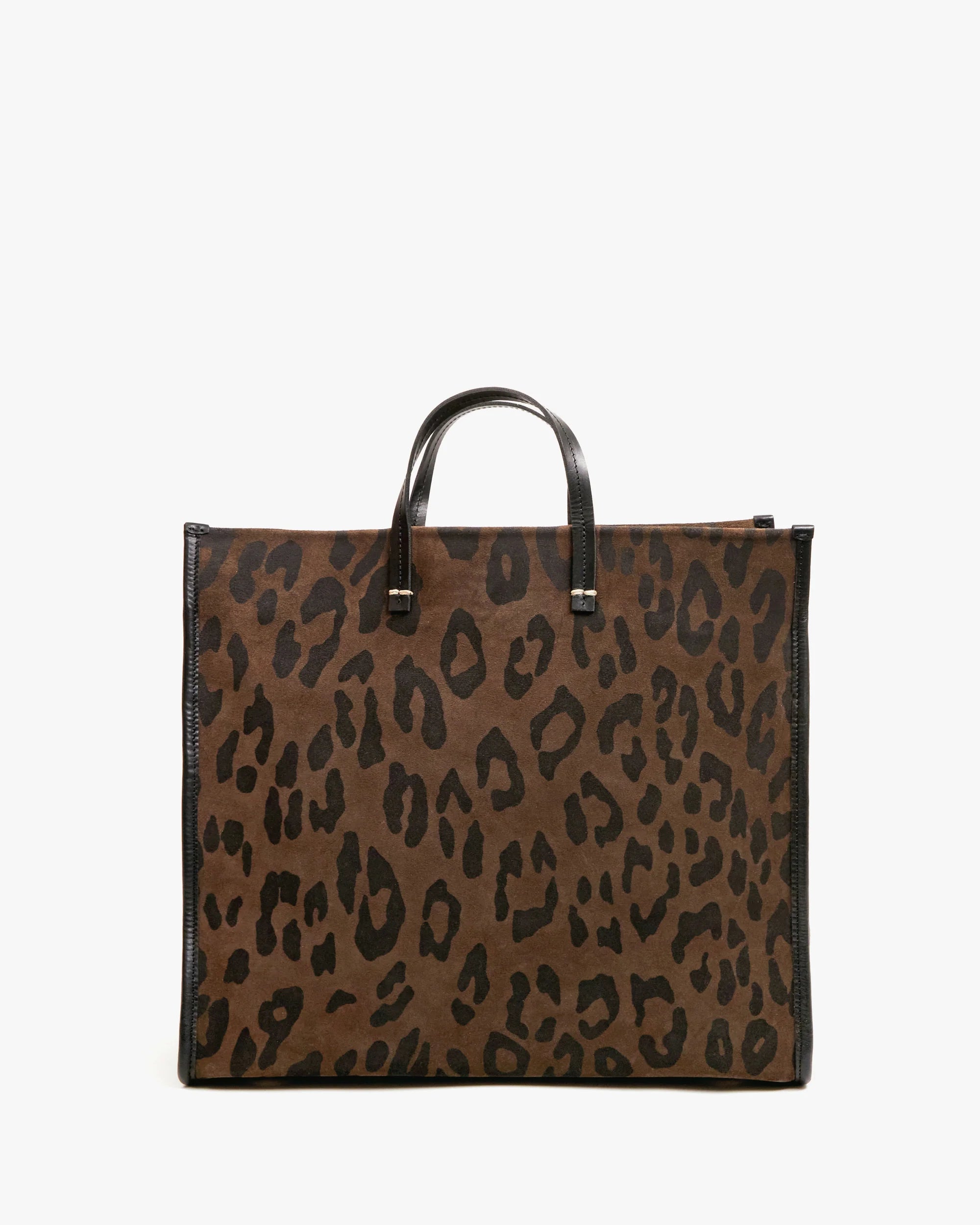 Simple Tote, Cocoa Pablo Cat Suede
