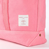 Small East West Tote, Flamingo